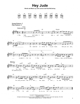 page one of Hey Jude (Easy Guitar)