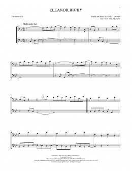 page one of Eleanor Rigby (Trombone Duet)