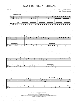 page one of I Want To Hold Your Hand (Cello Duet)