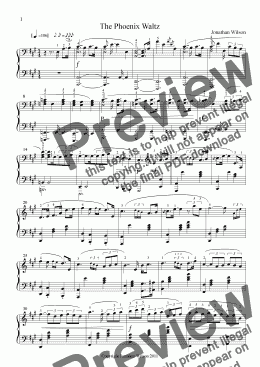 page one of The Phoenix Waltz - Piano Solo