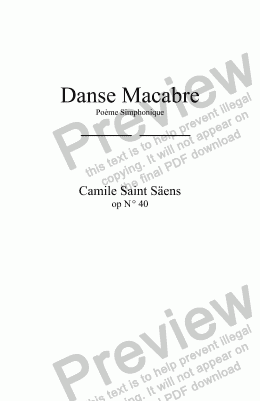 page one of Danse Macabre