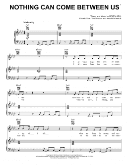 page one of Nothing Can Come Between Us (Piano, Vocal & Guitar Chords (Right-Hand Melody))
