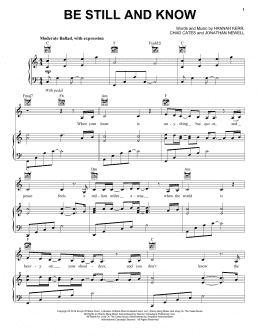 page one of Be Still And Know (Piano, Vocal & Guitar Chords (Right-Hand Melody))