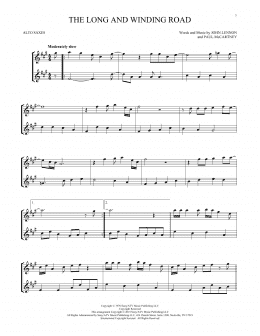 page one of The Long And Winding Road (Alto Sax Duet)