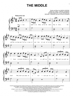 page one of The Middle (Big Note Piano)
