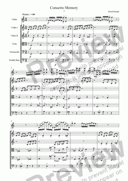 page one of Concerto Memory - Finale