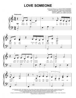 page one of Love Someone (Big Note Piano)