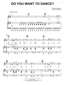 page one of Do You Want To Dance? (Piano, Vocal & Guitar Chords (Right-Hand Melody))