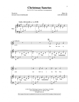 page one of Christmas Sanctus (SATB Choir)