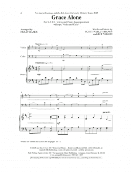 page one of Grace Alone (SATB Choir)