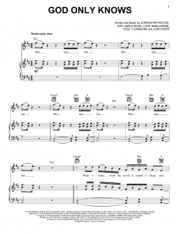 page one of God Only Knows (Piano, Vocal & Guitar Chords (Right-Hand Melody))