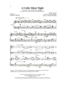 page one of A Celtic Silent Night (SAB Choir)