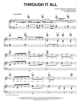 page one of Through It All (Piano, Vocal & Guitar Chords (Right-Hand Melody))