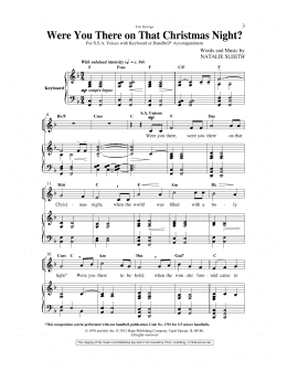 page one of Were You There On That Christmas Night? (SSA Choir)
