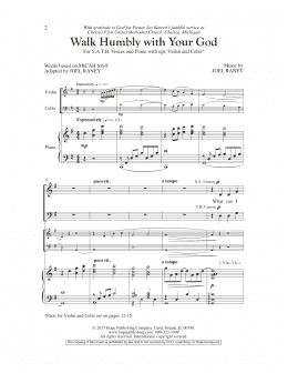 page one of Walk Humbly With Your God (SATB Choir)