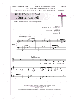 page one of I Surrender All (SATB Choir)