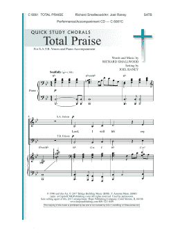 page one of Total Praise (SATB Choir)