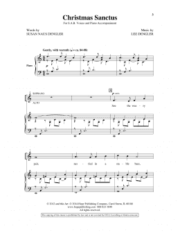 page one of Christmas Sanctus (SAB Choir)