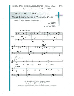 page one of Make This Church A Welcome Place (SATB Choir)