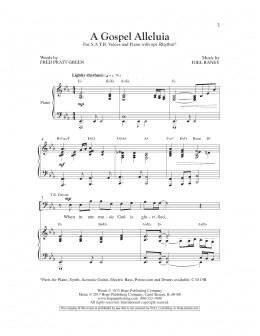 page one of A Gospel Alleluia (SATB Choir)