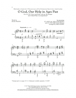 page one of O God, Our Help in Ages Past (SATB Choir)