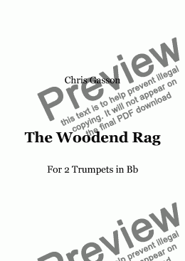 page one of The Woodend Rag (Score & Parts Included)