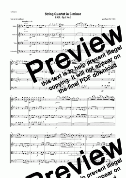 page one of Pleyel - String Quartet in G minor