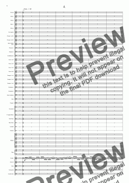 page one of Symphony No 26 4th movement