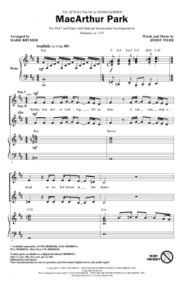 page one of MacArthur Park (arr. Mark Brymer) (SSA Choir)