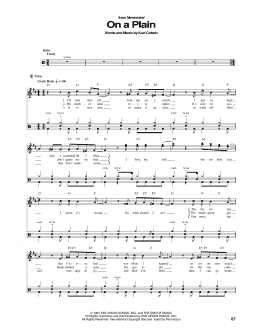page one of On A Plain (Drums Transcription)