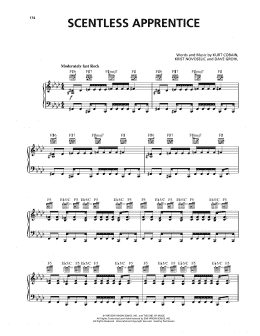 page one of Scentless Apprentice (Piano, Vocal & Guitar Chords (Right-Hand Melody))
