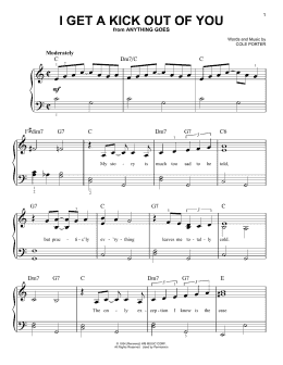 page one of I Get A Kick Out Of You (Easy Piano)