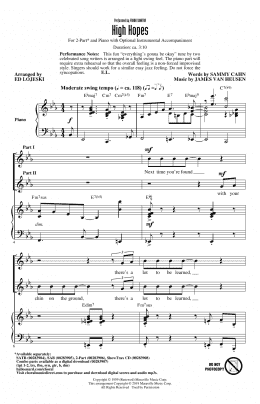 page one of High Hopes (arr. Ed Lojeski) (2-Part Choir)