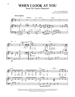page one of When I Look At You (from The Scarlet Pimpernel) (Piano & Vocal)