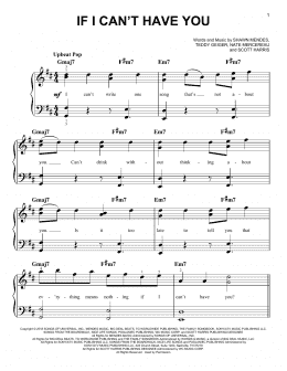 page one of If I Can't Have You (Easy Piano)