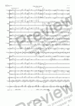 page one of I Hear Music Around (VRB/JCO/Score & Parts/Version G-Dur/G-Major)