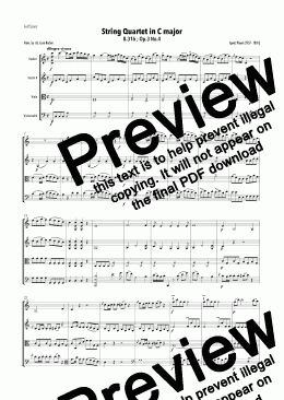 page one of Pleyel - String Quartet in C major