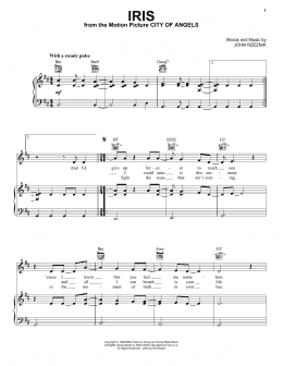 page one of Iris (Piano, Vocal & Guitar Chords (Right-Hand Melody))