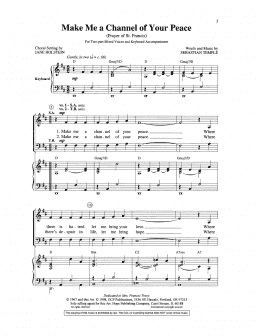 page one of Make Me A Channel Of Your Peace (2-Part Choir)