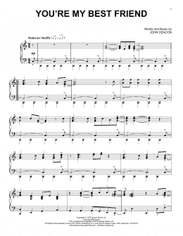 page one of You're My Best Friend (Piano Solo)