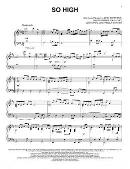 page one of So High (Piano Solo)