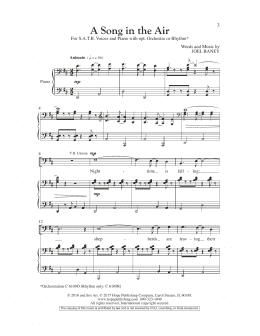 page one of A Song In The Air (SATB Choir)