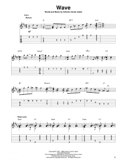 page one of Wave (Solo Guitar)
