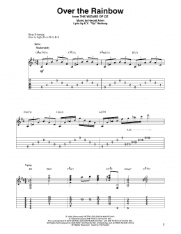 page one of Over The Rainbow (arr. Bill LaFleur) (Solo Guitar)