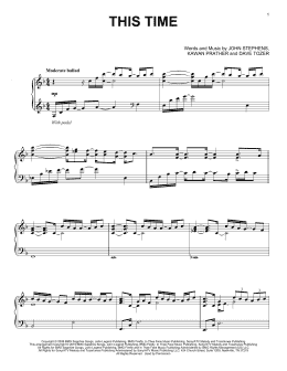 page one of This Time (Piano Solo)