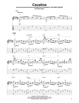 page one of Cavatina (from The Deer Hunter) (arr. Bill LaFleur) (Solo Guitar)