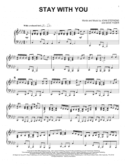 page one of Stay With You (Piano Solo)