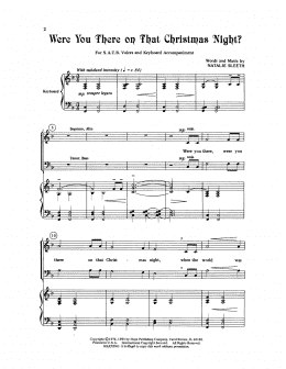 page one of Were You There On That Christmas Night? (SATB Choir)