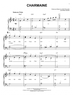 page one of Charmaine (Easy Piano)