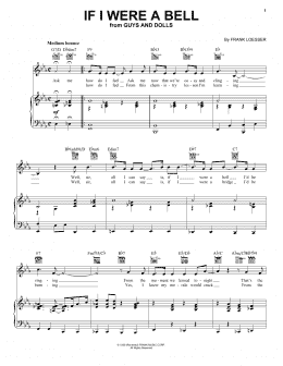 page one of If I Were A Bell (Vocal Pro + Piano/Guitar)